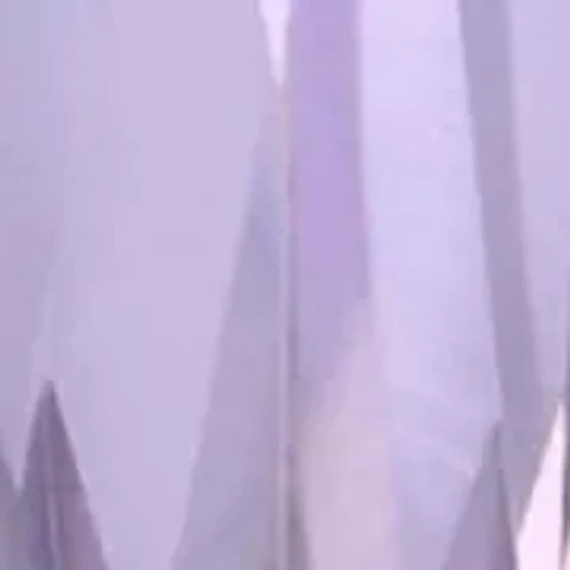 Lab Grown Silver Tone Violet Crystal and Clear Cubic Zirconia Teardrop Pendant