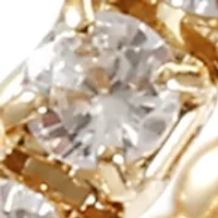 Lab Created Gold Tone Clear CZ Coil Wrap Ring