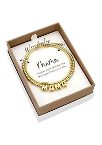  Beaded Wrap Mama Charm Bracelet