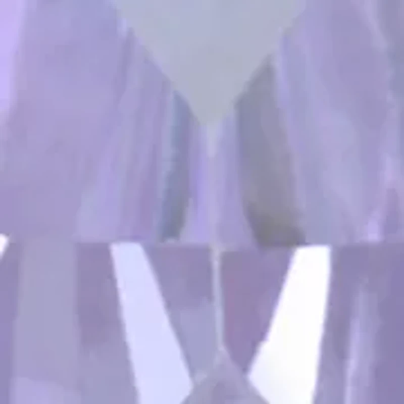 Silver Tone Violet Crystal Emerald Pave CZ Ring