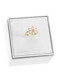 Clear Cubic Zirconia Rose Flower Ring