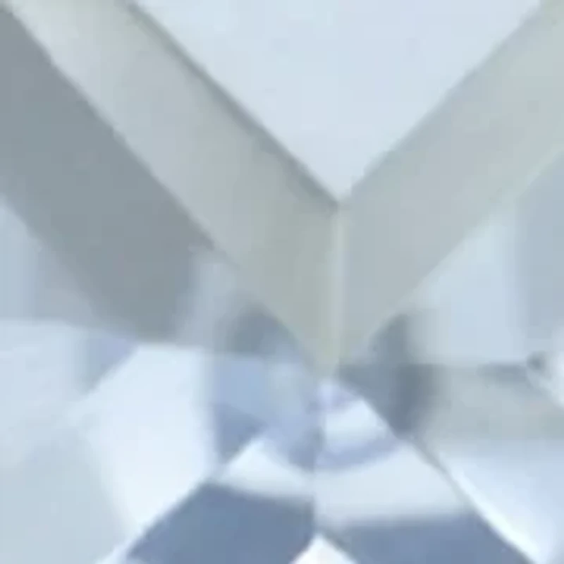 Lab Grown Cushion Cut Water Sapphire Crystal Ring with Cubic Zirconia Baguette Halo