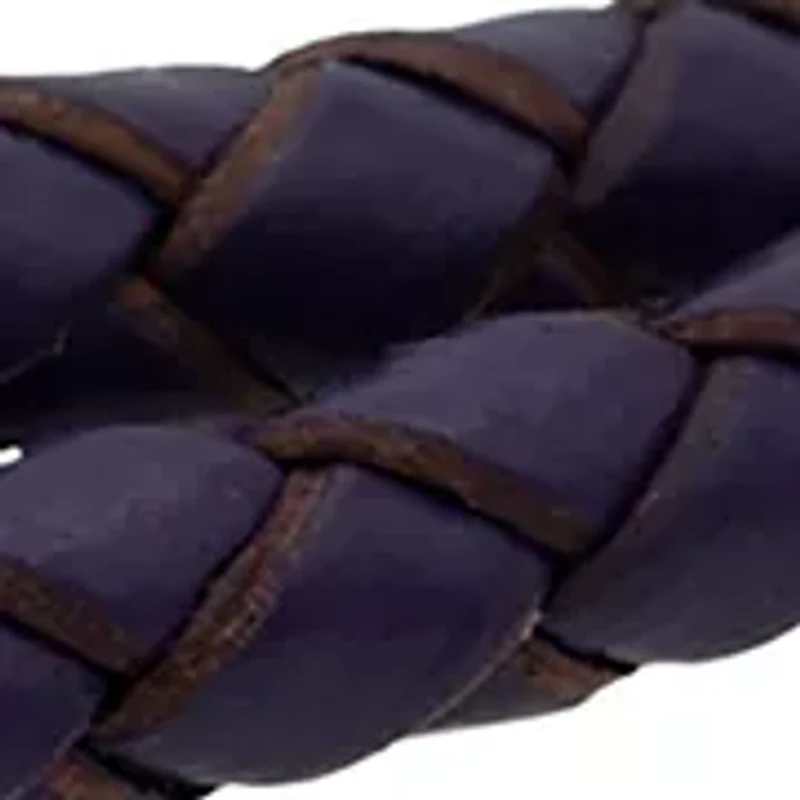 Leather Bracelet With Silver Open Heart