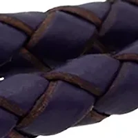 Leather Bracelet With Silver Open Heart