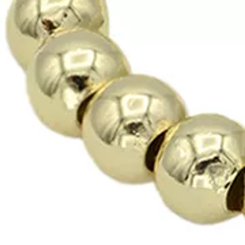 Lab Grown Gold Tone Pave Cubic Zirconia Cross and Faith Bracelet Duo Set