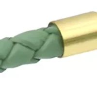 Gold Tone Chains and Green Leather Bracelet Trio Set