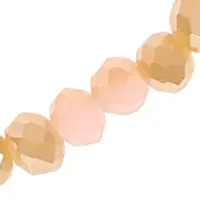Silver Tone Pink Silver Bead with Butterfly Charm Bracelet Duo Set