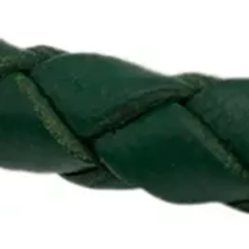 Leather Bracelet with Pavé Cubic Zirconia Charms