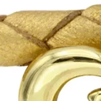 Leather Bracelet with Cubic Zirconia Best Friend Charm