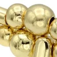  Beaded Gold Tone Wrap Bracelet with LOVE Lettering