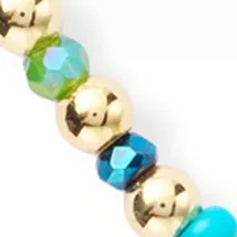 Beaded Initial Stretch Bracelet 