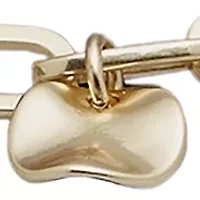 Two Tone Charm Chain Bracelet