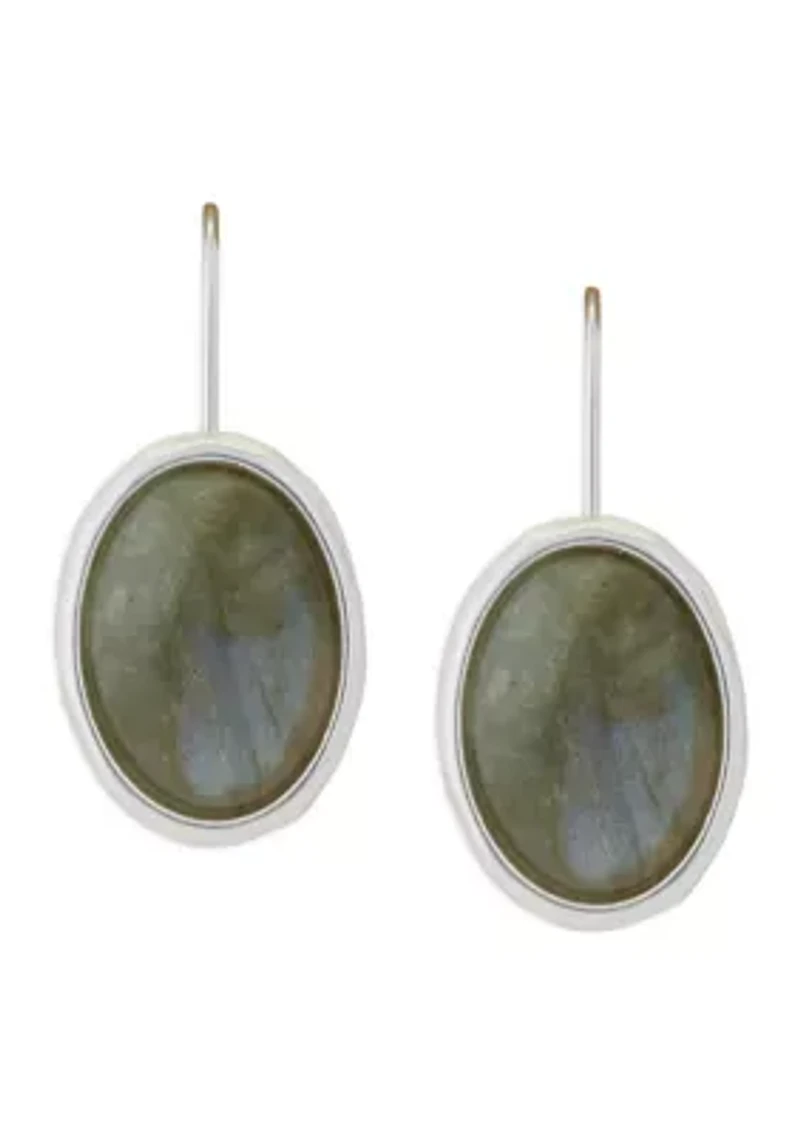 Modern Set Stone Earrings