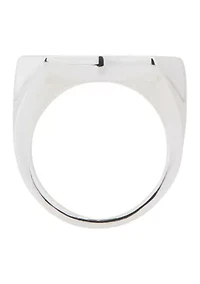 Silver Tone Open Star Ring