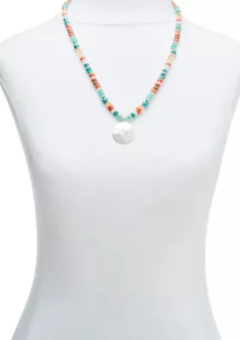 Beaded Pendant Necklace