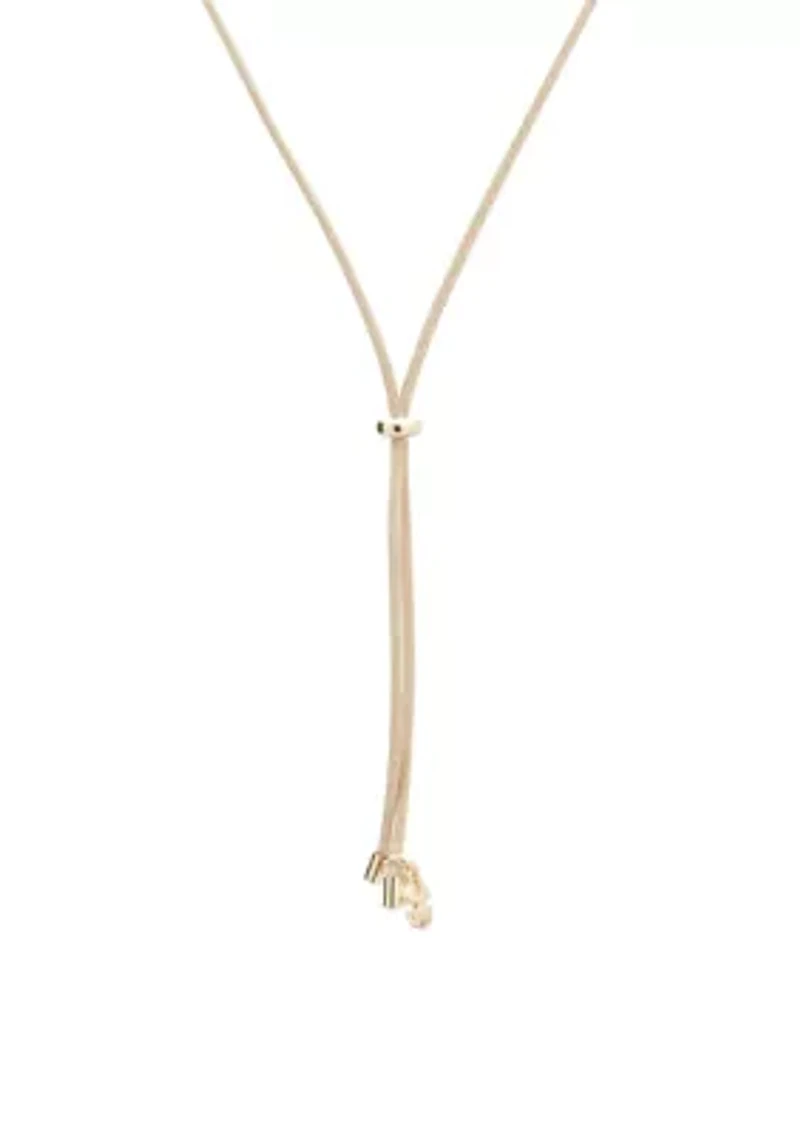 Sunburst and Pearl Charm Necklace