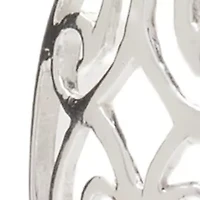 Sterling Silver Teardrop Filigree Earrings