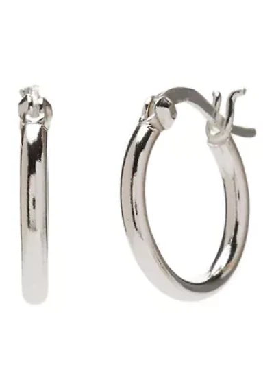 Sterling Silver Extra Small Hoop Earrings