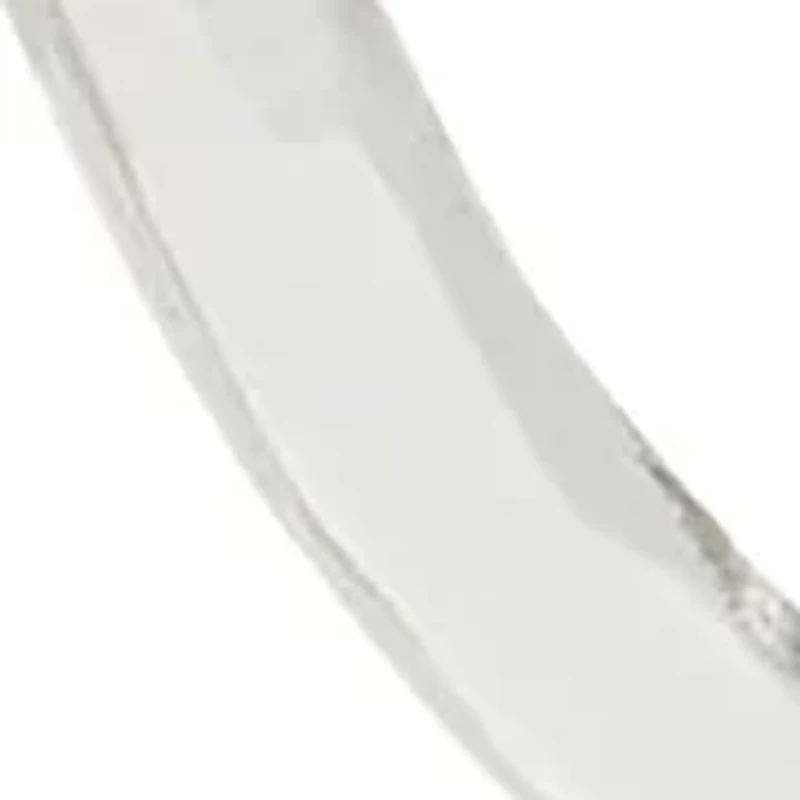 Sterling Silver Hammered Hoop Earrings