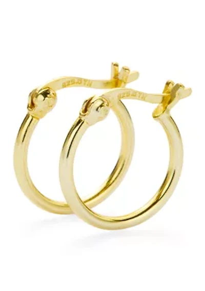 Hoop Earrings Sterling Silver