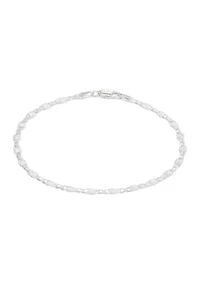 Sterling Silver Disc Chain Bracelet