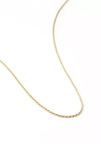 Gold Over Sterling Silver Chain Necklace