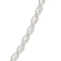 Sterling Silver Small 18'' Rope Chain Necklace
