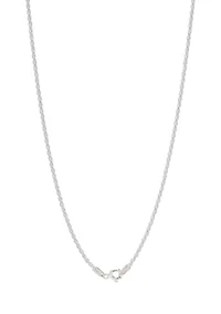 Sterling Silver Small 18'' Rope Chain Necklace