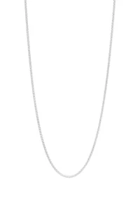 Sterling Silver Spiga 18'' Chain Necklace