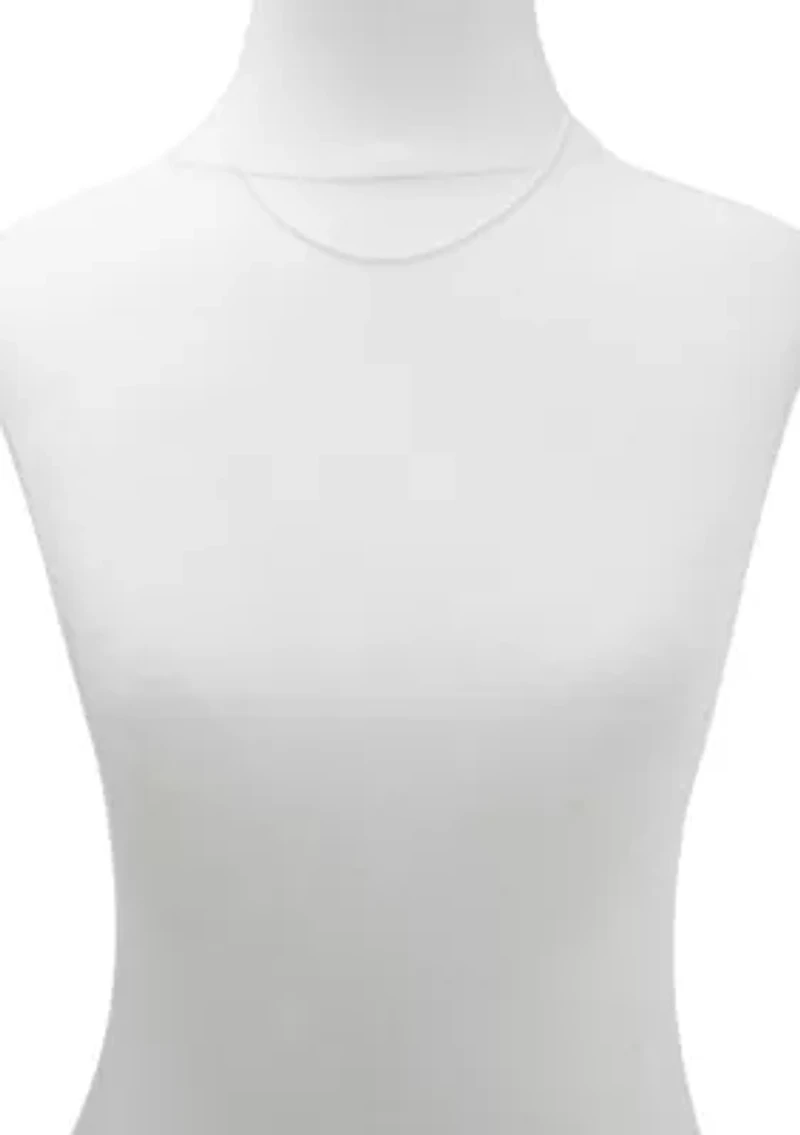 Sterling Silver Spiga 18'' Chain Necklace