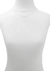 Sterling Silver Spiga 18'' Chain Necklace