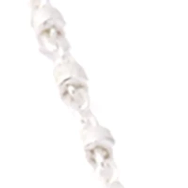 Sterling Silver Chain Bead Necklace