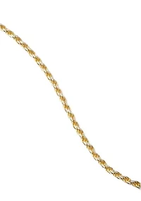 Sterling Silver Two Tone Rope Chain Bracelet