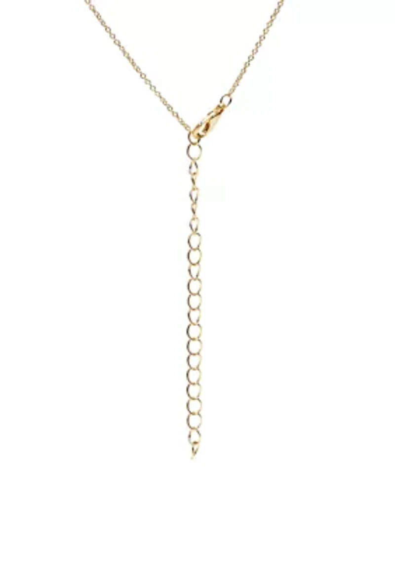 Gold Plated Pearl Pendant Necklace and Stud Set