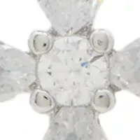 Sterling Silver Cross Stud Earring Set