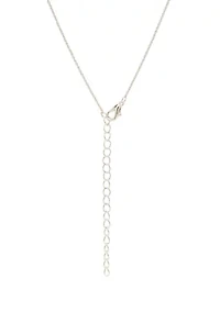 Square Stone Necklace and Earrings Set