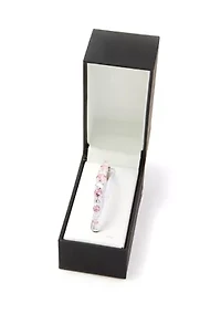 Silver Plated Stone Bangle Bracelet