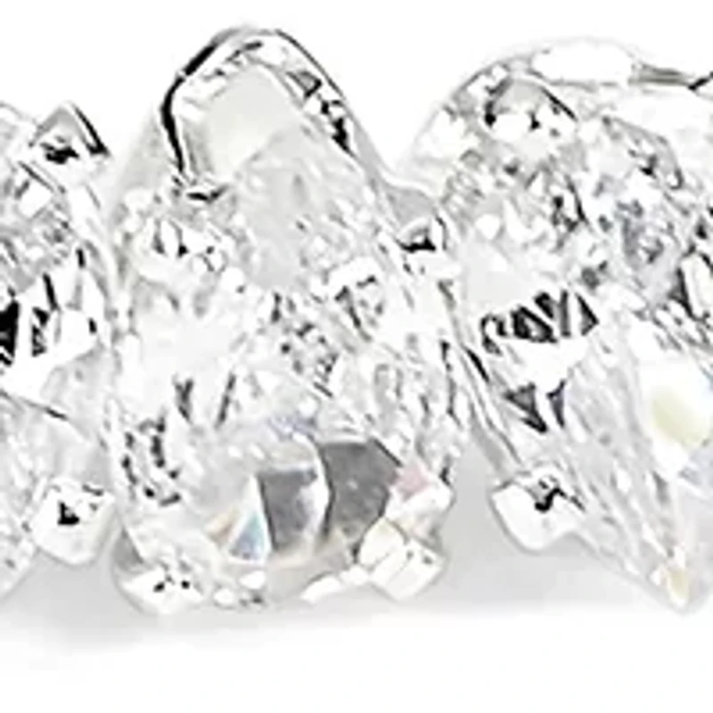 Lab Grown Stretch Cubic Zirconia Bangle Bracelet