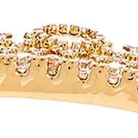 Lab Grown Gold Plated Layered Bangle Bracelet 