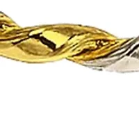 Twist Sterling Silver Two Tone Chain Bracelet