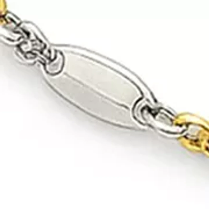  Mirror Chain Gold Over Silver Necklace