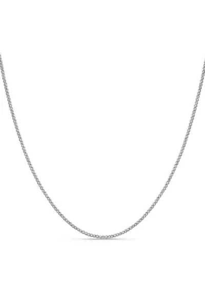 Rope Chain Sterling Silver Necklace 