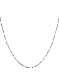 Rope Chain Sterling Silver Necklace 