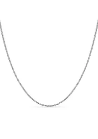 Sterling Silver Box Chain Necklace