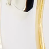 Lab Grown Two Tone Huggie Earrings