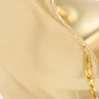 Lab Grown Fine Gold Twisted Hoop