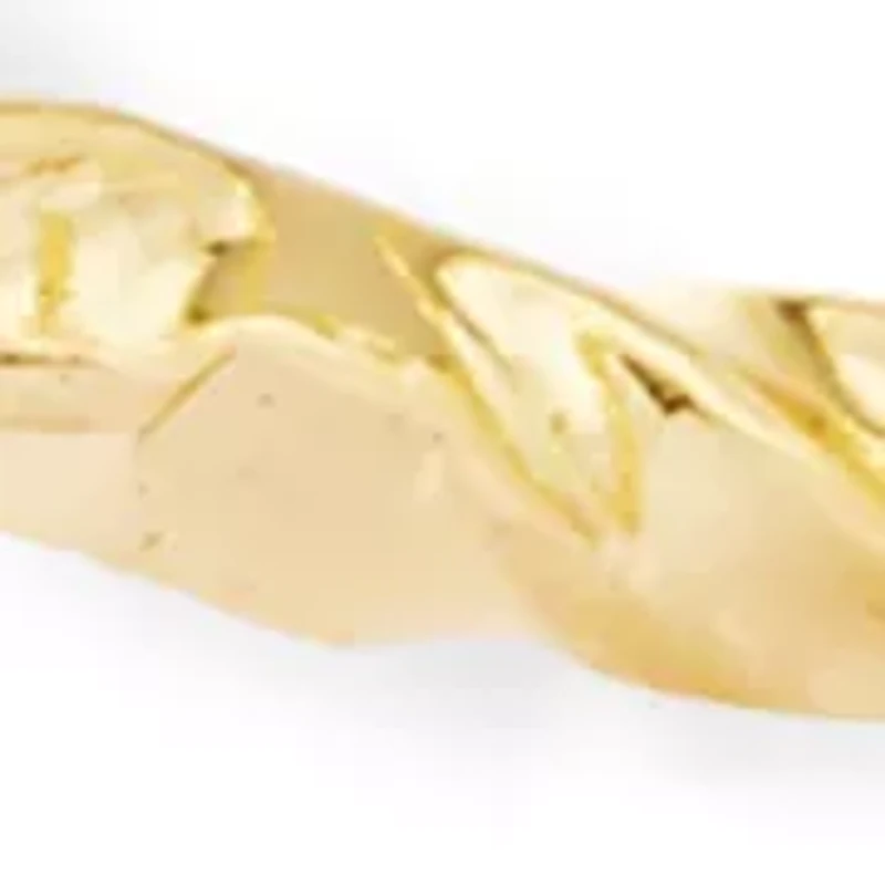 Fine Plated Twisted Hoop Earrings