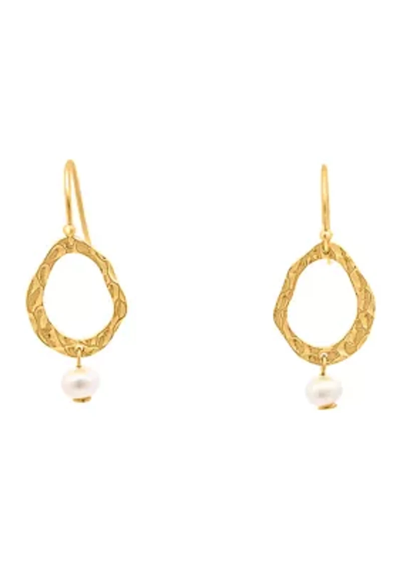 Sterling Silver Pearl Drop Earrings