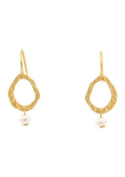 Sterling Silver Pearl Drop Earrings