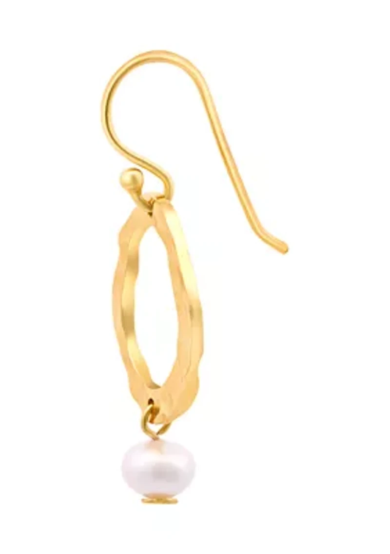 Sterling Silver Pearl Drop Earrings